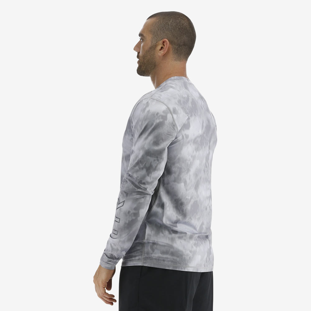 Лайкра с длинным рукавом TYR Men's SunDefense Long Sleeve Crew Shirt - Turbulent