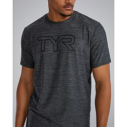 Футболка TYR Men's Airtec Tee Big Logo Solid/Heather