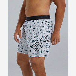Шорты TYR Men's  Hydrosphere Unbroken Short Lined 7"  Big Logo Shorts