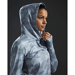 Лайкра с длинным рукавом TYR Women's SunDefense™ Vented Hooded Shirt - Turbulent