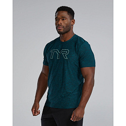 Футболка TYR Men's Airtec Tee Big Logo Solid/Heather