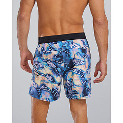 Шорты TYR Men's Hydrosphere Unlined 7" Unbroken Shorts - Voltage Pazzo