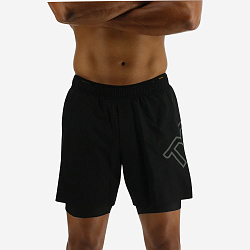 Шорты TYR Men's Hydrospher™ Momentum Short Lined 6" Big Logo Solid