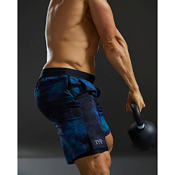 Шорты TYR Men's Hydrosphere Lined 7" Unbroken Shorts -  Cosmic Night