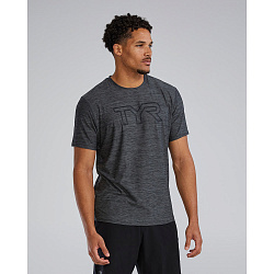 Футболка TYR Men's Airtec Tee Big Logo Solid/Heather