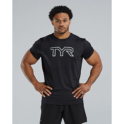 Футболка TYR Men's Airtec Tee Big Logo Solid/Heather