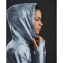 Лайкра с длинным рукавом TYR Women's SunDefense™ Vented Hooded Shirt - Turbulent