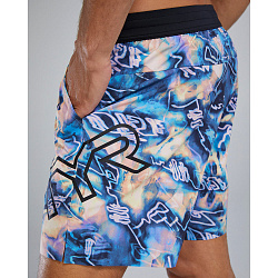 Шорты TYR Men's Hydrosphere Unlined 7" Unbroken Shorts - Voltage Pazzo