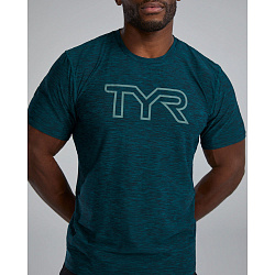 Футболка TYR Men's Airtec Tee Big Logo Solid/Heather