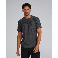 Футболка TYR Men's Airtec Tee Big Logo Solid/Heather