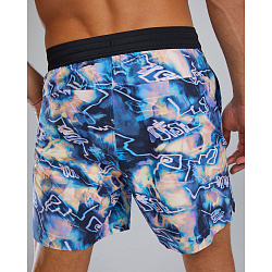 Шорты TYR Men's Hydrosphere Unlined 7" Unbroken Shorts - Voltage Pazzo