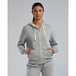 Кофта на молнии TYR Women's UltraSoft Heavyweight Terry Full-Zip Hoodie - Solid