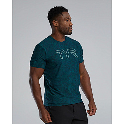 Футболка TYR Men's Airtec Tee Big Logo Solid/Heather