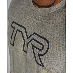 Футболка TYR Men's Airtec Tee Big Logo Solid/Heather