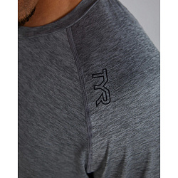 Футболка с длинным рукавом TYR Men's ClimaDry™ Raglan Long Sleeve Tech Tee - Solid Heather