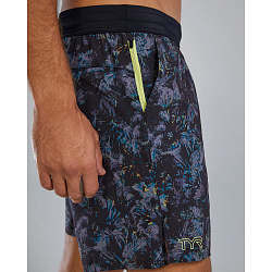 Шорты TYR Men's Hydrosphere Lined 7" Unbroken Shorts - Jasper