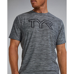Футболка TYR Men's Airtec Tee Big Logo Solid/Heather