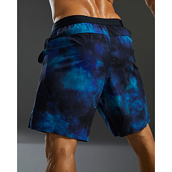 Шорты TYR Men's Hydrosphere Lined 7" Unbroken Shorts -  Cosmic Night