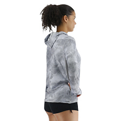 Лайкра с длинным рукавом TYR Women's SunDefense™ Vented Hooded Shirt - Turbulent