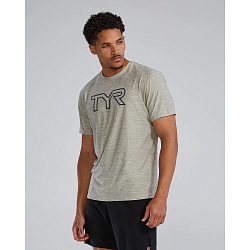 Футболка TYR Men's Airtec Tee Big Logo Solid/Heather
