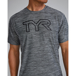 Футболка TYR Men's Airtec Tee Big Logo Solid/Heather