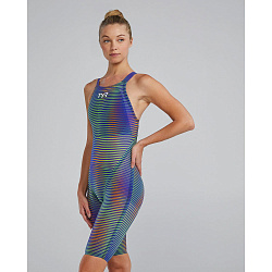 Гидрокостюм с открытой спиной  TYR Avictor 2.0 Blue Open Back Swimsuit