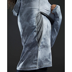 Лайкра с длинным рукавом TYR Women's SunDefense™ Vented Hooded Shirt - Turbulent